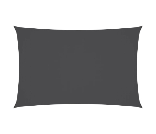 Toldo de vela rectangular tela Oxford gris antracita 5x8 m