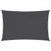 Toldo de vela rectangular tela Oxford gris antracita 5x8 m