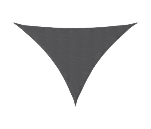 Toldo vela triangular tela Oxford gris antracita 2,5x2,5x3,5 m