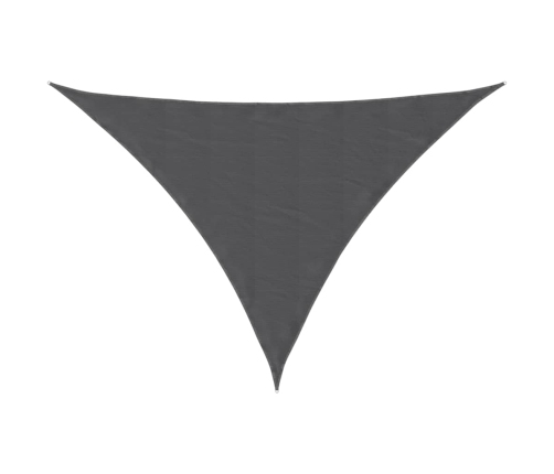 Toldo de vela triangular tela Oxford gris antracita 3x4x4 m