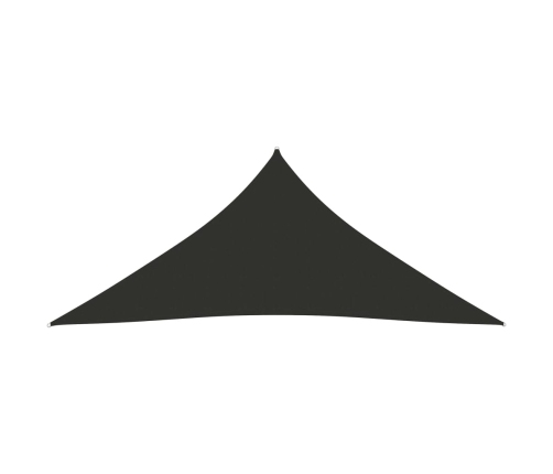 Toldo de vela triangular tela Oxford gris antracita 4x5x5 m