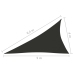 Toldo de vela triangular tela Oxford gris antracita 4x5x6,4 m