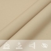 Toldo de vela rectangular tela Oxford beige 6x8 m