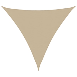 Toldo de vela triangular tela Oxford beige 3x3x3 m