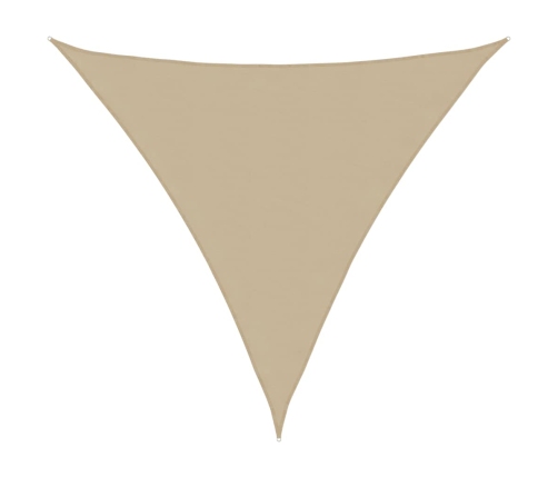 Toldo de vela triangular tela Oxford beige 3x3x3 m