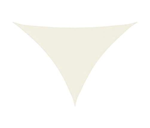 Toldo de vela triangular tela Oxford color crema 2,5x2,5x3,5 m