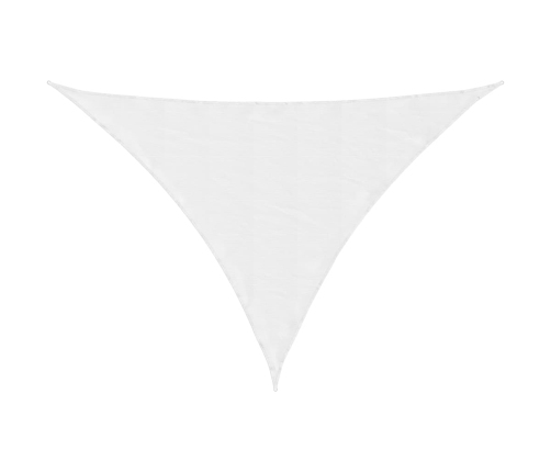 Toldo de vela triangular tela Oxford blanco 2,5x2,5x3,5 m