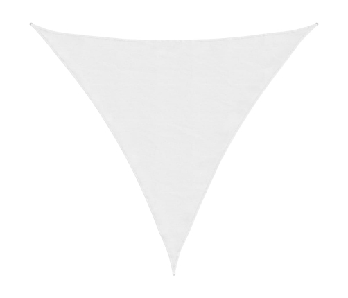 Toldo de vela triangular tela Oxford blanco 3x3x3 m