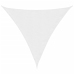 Toldo de vela triangular tela Oxford blanco 3,6x3,6x3,6 m