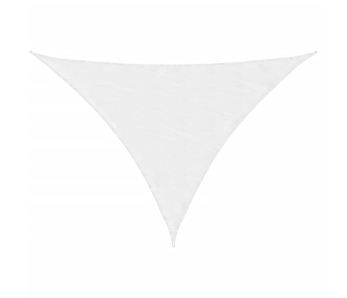 Toldo de vela triangular tela Oxford blanco 3x4x5 m