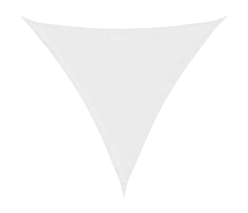 Toldo de vela triangular tela Oxford blanco 4x4x4 m