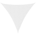 Toldo de vela triangular tela Oxford blanco 4,5x4,5x4,5 m