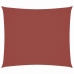 Toldo de vela rectangular tela Oxford terracota 2x3 m