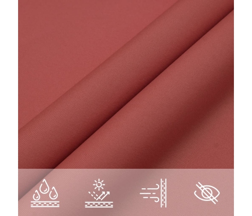 Toldo de vela rectangular tela Oxford terracota 2x3 m
