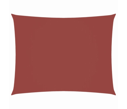 Toldo de vela rectangular tela Oxford terracota 2x3,5 m