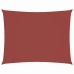 Toldo de vela rectangular tela Oxford terracota 2x3,5 m