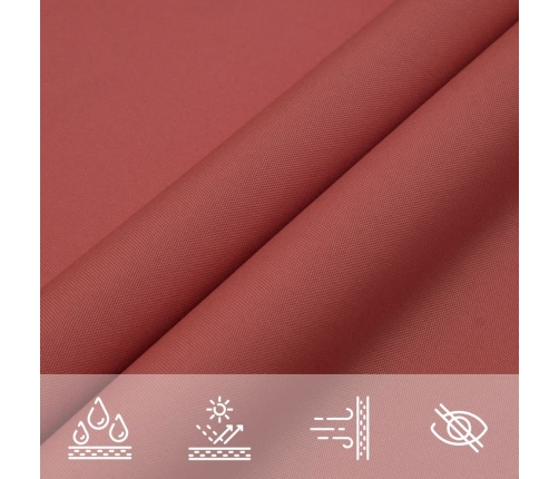 Toldo de vela rectangular tela Oxford terracota 2x3,5 m