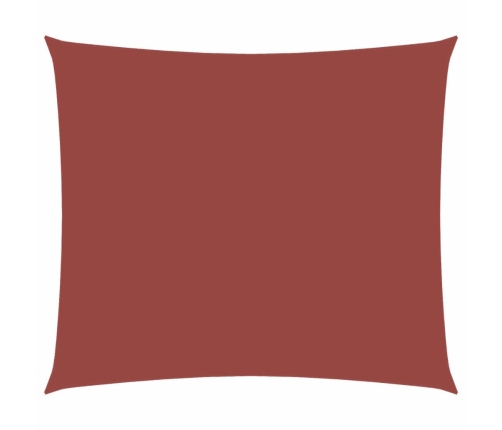 Toldo de vela rectangular tela Oxford terracota 2,5x3,5 m
