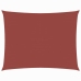 Toldo de vela rectangular tela Oxford terracota 4x5 m