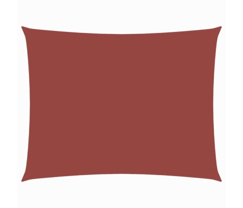 Toldo de vela rectangular tela Oxford terracota 5x6 m