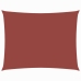 Toldo de vela rectangular tela Oxford terracota 5x6 m