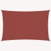 Toldo de vela rectangular tela Oxford terracota 5x8 m