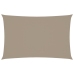 Toldo de vela rectangular tela Oxford gris taupe 2x5 m