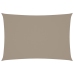 Toldo de vela rectangular tela Oxford gris taupe 2,5x4,5 m