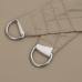Toldo de vela rectangular tela Oxford gris taupe 2,5x4,5 m