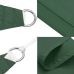 Toldo de vela cuadrado tela Oxford verde oscuro 3x3 m