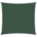 Toldo de vela cuadrado tela Oxford verde oscuro 7x7 m