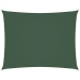 Toldo de vela rectangular de tela oxford verde oscuro 2x3 m