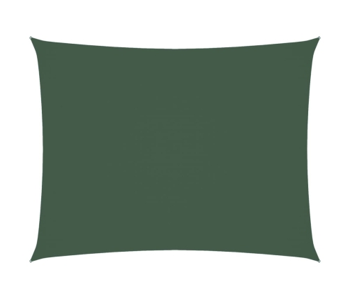 Toldo de vela rectangular tela Oxford verde oscuro 2x3,5 m