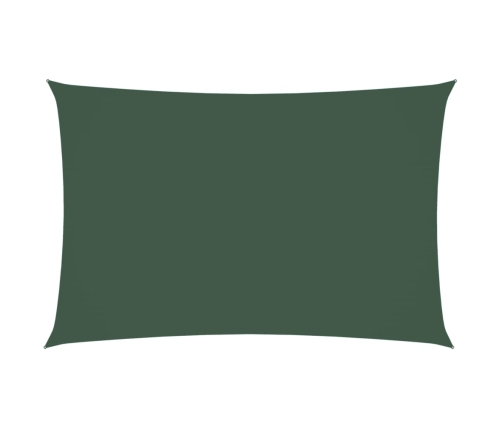 Toldo de vela rectangular tela Oxford verde oscuro 2x4 m