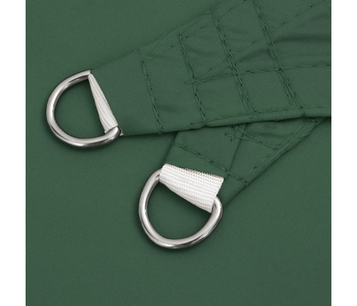 Toldo de vela rectangular tela Oxford verde oscuro 2x4 m
