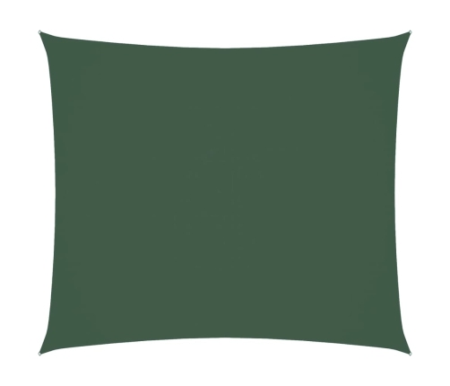 Toldo de vela rectangular tela Oxford verde oscuro 2,5x3 m