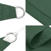 Toldo de vela rectangular tela Oxford verde oscuro 3x4,5 m