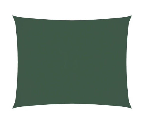 Toldo de vela rectangular tela Oxford verde oscuro 5x6 m