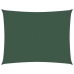 Toldo de vela rectangular tela Oxford verde oscuro 5x6 m
