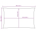 Toldo de vela rectangular tela Oxford verde oscuro 5x8 m