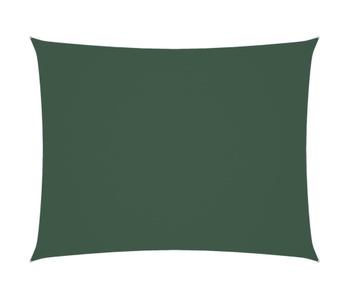 Toldo de vela rectangular de tela oxford verde oscuro 6x8 m