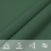 Toldo de vela rectangular de tela oxford verde oscuro 6x8 m