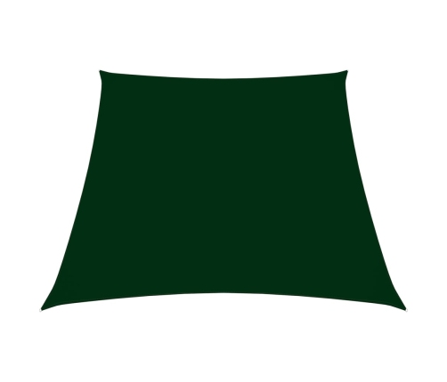 Toldo de vela tela oxford trapecio verde oscuro 2/4x3 m