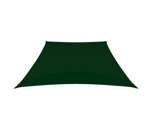 Toldo de vela tela oxford trapecio verde oscuro 2/4x3 m