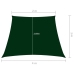 Toldo de vela tela oxford trapecio verde oscuro 2/4x3 m