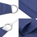 Toldo de vela cuadrado tela Oxford azul 3,6x3,6 m