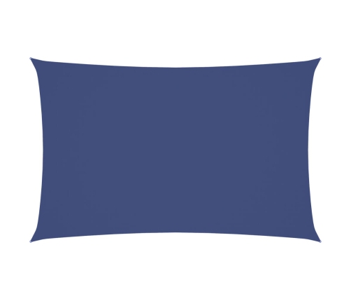 Toldo de vela rectangular tela Oxford azul 2x5 m