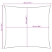 Toldo de vela rectangular tela Oxford azul 2,5x3 m