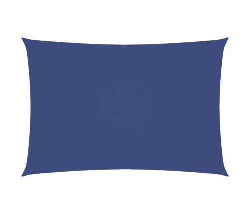 Toldo de vela rectangular tela Oxford azul 2,5x4,5 m