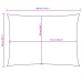 Toldo de vela rectangular tela Oxford azul 2,5x4,5 m